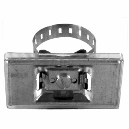 Info-Universalhalter Spannband bis Rohr- Durchmesser 76mm mit Deckel