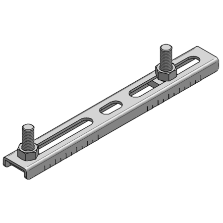 Doppelhalter VSG mit Gewindestift, Achsabstand L 46 - 154 mm