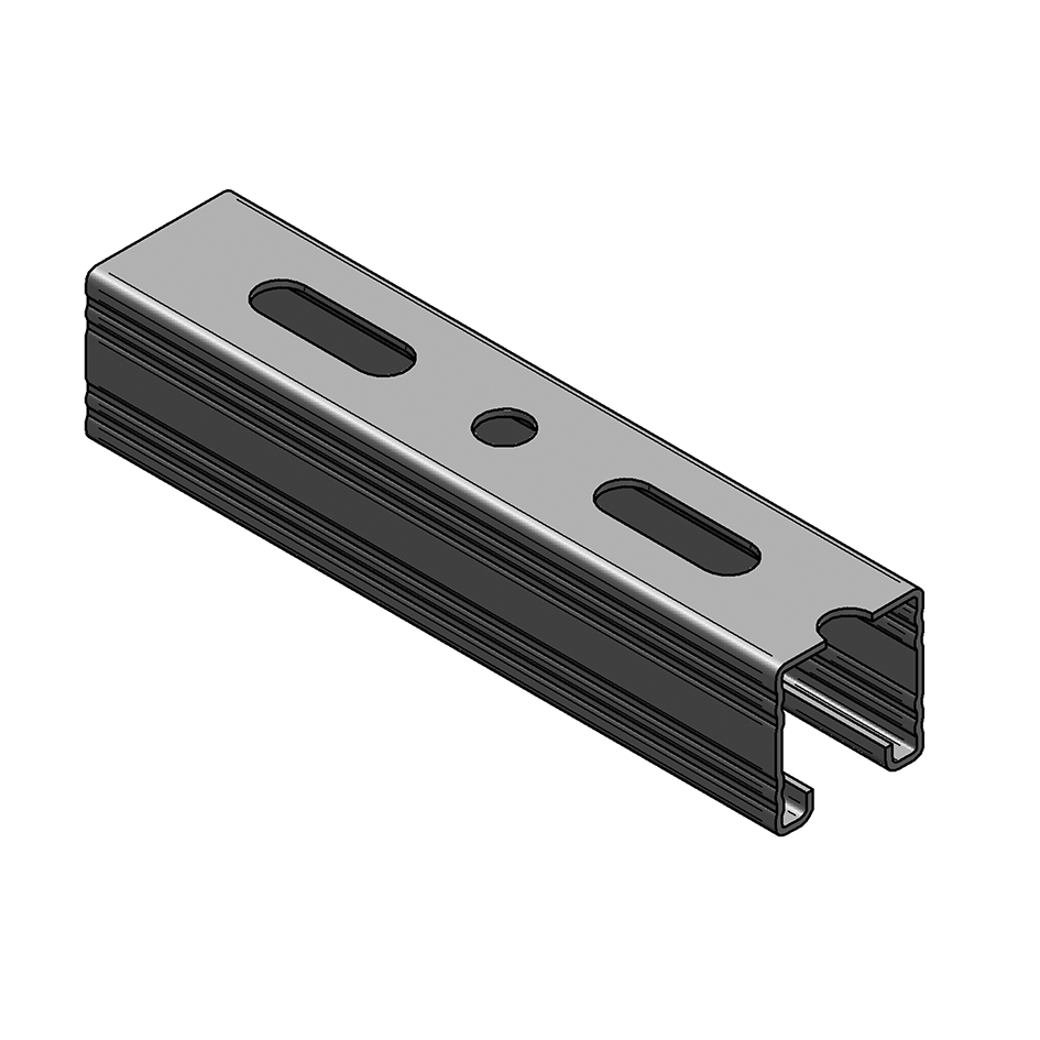 Montageschiene C-Profil V2A, 45/45/2mm L = 6m