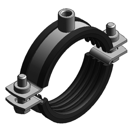 Rohrschelle Maxima PSM 30x3, 84 - 90 mm M10/M12 TPE