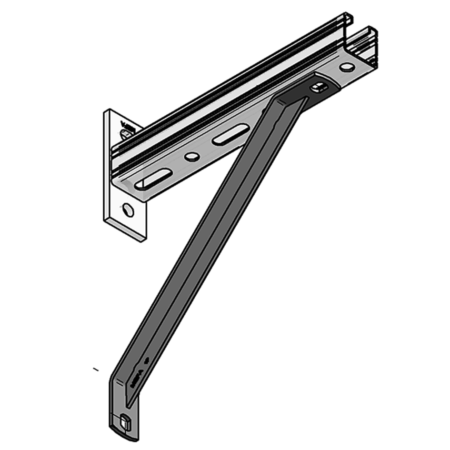 Strebe 45 L= 310 mm für Konsole 35 + 45