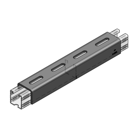 Verbindungsstück C-Profil 45, 350x47x42 mm Langloch 13x50 mm