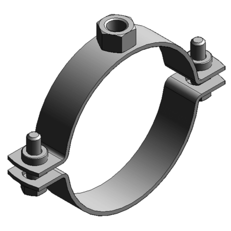 Rohrschelle Maxima PSM 35x4, 157 - 162mm M16 o. Dämm.