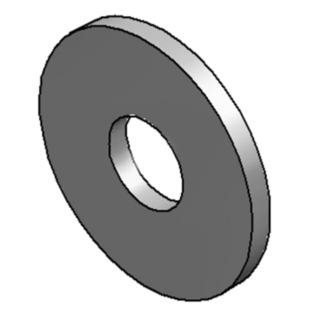 Unterlegscheibe verstärkt 10.5 x 35 x 3 mm gvz