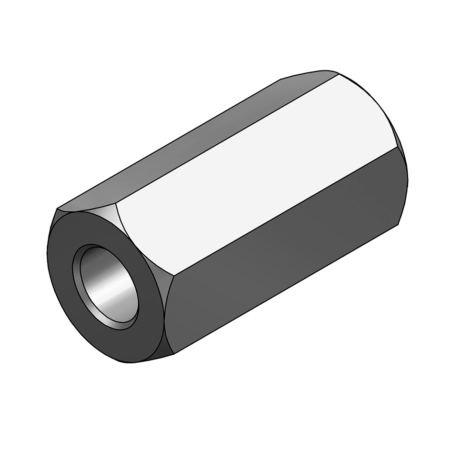 Distanzmuffe sechskant, Innengew. M12 L = 40 mm