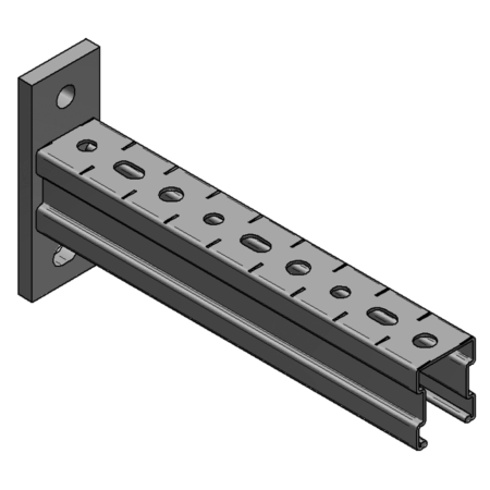 Konsole Stex 35/42, L= 525 mm Platte längs gvz