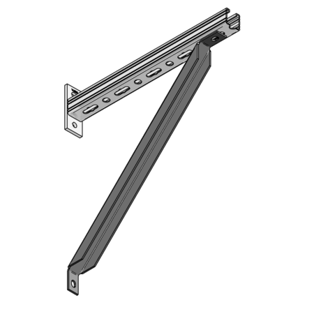 Strebe 45 L= 616 mm für Konsole 45