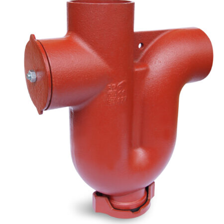 PREIS SML Siphon horizontal/vertikal DN150; muffenloses, gusseisernes Abflussformstück entsprechend EN 877, CE-Kennzeichen, fremdüberwacht, RAL-Gütezeichen RAL-GZ 698; nicht brennbar nach EN 13501-1;