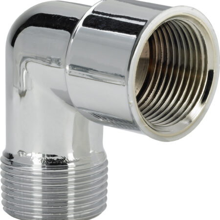 Viega Winkel 90° Messing, Modell 1613 R: ½ Rp: ½ verchromt
