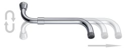 NEOPERL Universal S-Auslauf ausziehbar verchromt/ 3/4" 280-480 mm