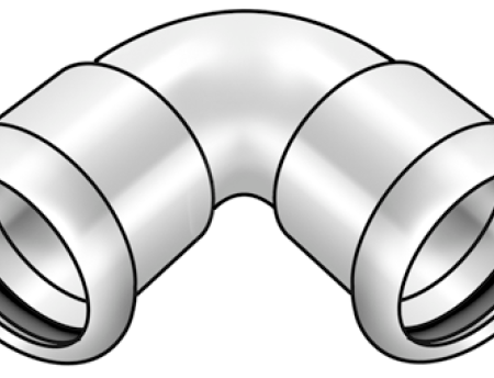 NP420 STEELFIX Edelstahl Press-Bogen 90° 35