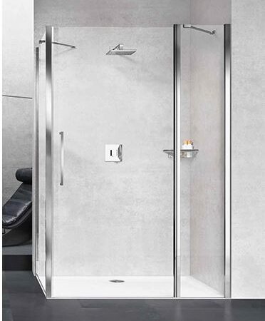 NO Young 2.0 2P Pendeltür 87-91x200cm ESG-Klar Chrom CrystalCl.