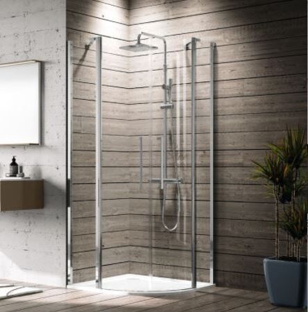 NO Young 2.0 R Runddusche EB 71cm 97,5-99,5x200cm ESG-Klar Chrom