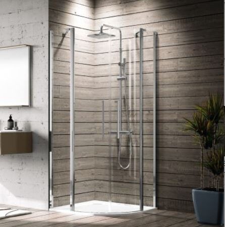 NO Young 2.0 R Runddusche EB 71cm 87,5-89,5x200cm ESG-Klar Chrom