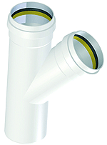 PP-Polo-Eco-Plus Premium Abzweiger DN250x150/da250x160mm f.SN8/12/16 weiss