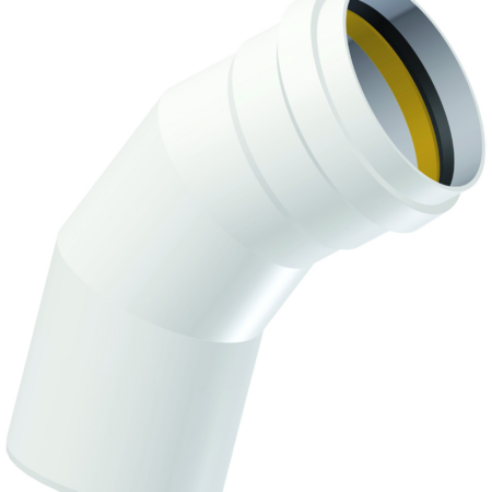 PP-Polo-Eco-Plus Premium Bogen DN250/da250/45 Gr.f.SN8/12/16 weiss