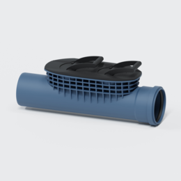 POLO-EHP Control Reinigungsrohr DN 125, blau