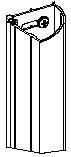 WANDSCHIENE VARIABEL 1950 60-90 SIL-CHR