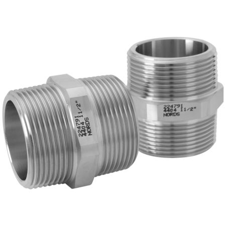 Nords Sechskantnippel R-207 3/4" Wkst.1.4404 / 316L(1.4436)