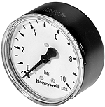 Resideo Manometer M07M G 1/4, 63mm, hinten, Teilung 0-10bar