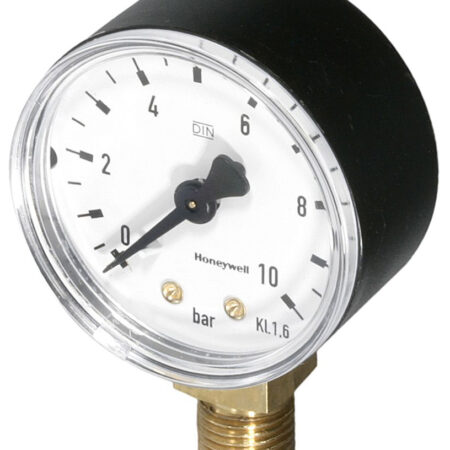 Resideo Manometer M38K G 1/4, 50mm, unten, Teilung 0-10bar