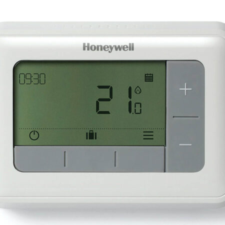 Resideo Raumthermostat T4 verdrahtet mit Umschaltkontakt, weiß