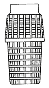 RF Einlaufseiher PVC 6/4"