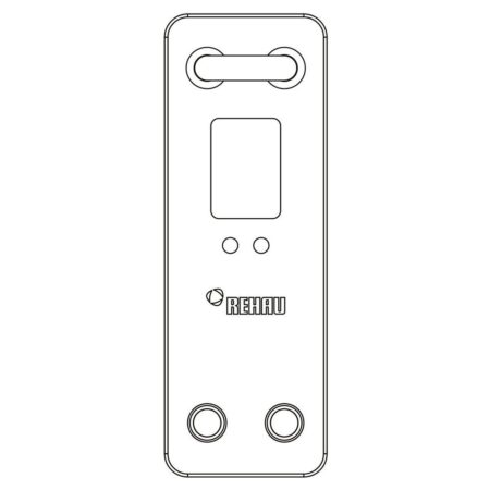REHAU Montageblock für Ventilheizkörper mit RAUTITAN stabil 16,2 x 2,6