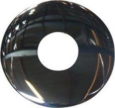 RF Hahnrosette 1/2" Messing verchromt