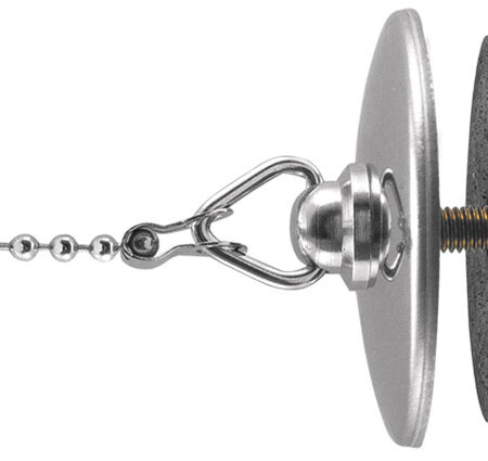 Stedo Kettenhaltergarn. 30 Cm MS verchr. mit Deckrosette