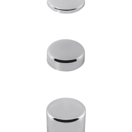 Stedo Blindrosetten, D = 67, H = 10, MS. verchromt