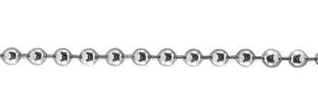 STEDO KUGELKETTENGARN. 30 CM, 3,2 MM, MS VERCHR.,2 RINGE MONT.