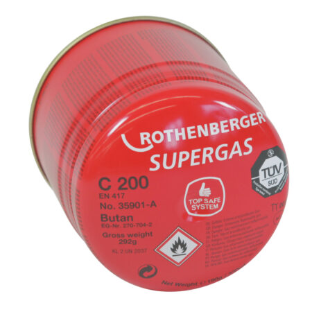 Gaskartusche C200 A m. Sicherheitssystem