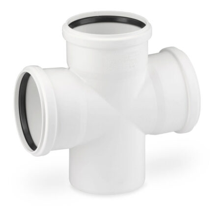 RAUPIANO PLUS Doppelabzweig DN 110/110/110, 87 Grad