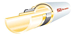 Roth Systemrohr Alu-Laserplus 63mm 5m/Stange VPE 3 Stangen/Hülse