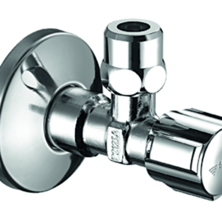 SCHELL Eckventil mit Regulierfunktion COMFORT, COMFORT-Griff, Schubrosette Ø 54 mm, DN 15 G 1/2 AG mit ASAG easy, Ø 10 mm (DN 10 G 3/8 AG), chrom