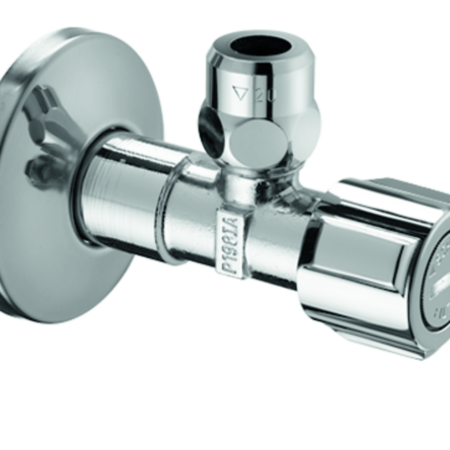 SCHELL Eckventil mit Regulierfunktion COMFORT mit Filter, Filter (Maschenweite: 250 µm), COMFORT-Griff, Schubrosette Ø 54 mm, DN 15 G 1/2 AG mit ASAG easy, DN 10 G 3/8 AG, chrom