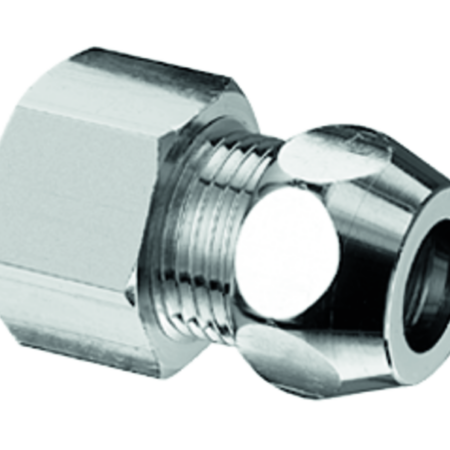 SCHELL Gerade Verschraubung mit Innengewinde, DN 15 G 1/2 IG, Ø 10 mm (DN 10 G 3/8 AG), chrom