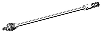 SCHELL Oberteil und Spindel komplett, Für SCHELL POLAR Set, Art.-Nr. 03 985 06 99 - 03 990 06 99, Oberteil inkl. Steckschlüssel