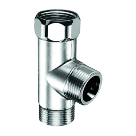 SCHELL T-Stück, Überwurfmutter DN 20 G 3/4 IG, 2x DN 20 G 3/4 AG, chrom