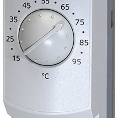 Siemens Temperaturregler 15...95° mit Außenverstellung, 100 mm  Ms-SR