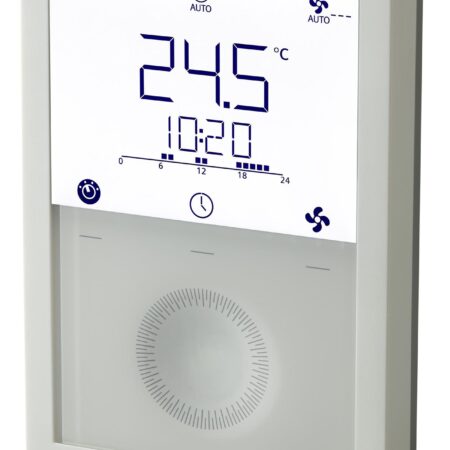 Siemens Raumtemperaturregler LCD 5..40°C 2/3-Pkt/PWM Uhr FC/Uni.vert.