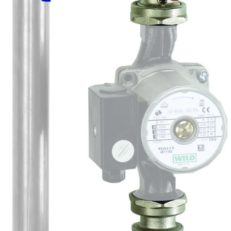 FL Pumpen-Arm.gruppe 3tlg. Thermom.gr., DN25 G1i PN16 MS vern. m. ÜM