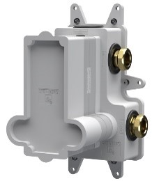 Unterputz Einbaukörper 1/2 Zoll Universell für alle Unterputzthermostate mit 2 Wege Umsteller, mit Temperatur  und Mengenregulierung, mit wasserdichtem Einbaukasten, mit Kerdi Dichtmanschette, mit Schallschutzmatte, eigensicher gegen Rückfließen, faerblos
