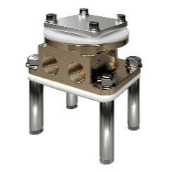 Einbaukörper ½ Zoll für alle freistehenden Wannen Armaturen(mit einem Standfuß)nachträgliche Ausrichtung (horizontal) möglich,mit Abdrückstopfen (Armatur separat bestellen)