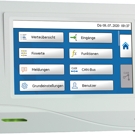 CAN-Monitor x2, weißes Gehäuse