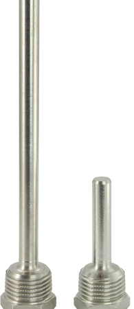 Tauchhülse Messing 40mm -Kunststoffverschraubung