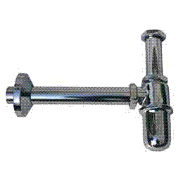 Teka Waschtisch-Gusskappensifon 5/4" ohne Ventil, schweres Modell ,chrom