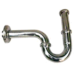Teka Waschtisch-Röhrensifon 5/4" ohne Ventil, chrom