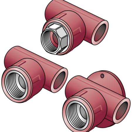 TRI33 KETRIX T-Stück mit Abgang IG 25x1/2"